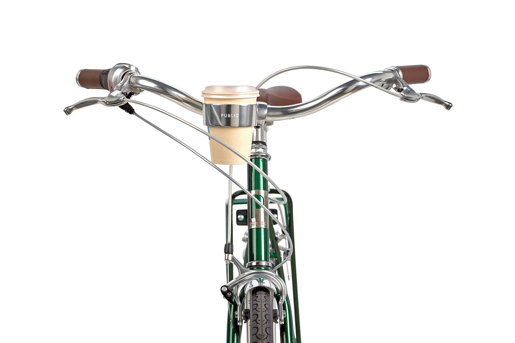 PUBLIC Trieste Coffee Cup Holder - Polished Silver